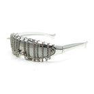 Kobine Unisex Cyberpunk Chained Spiked Wrap Around Glasses Sunglasses