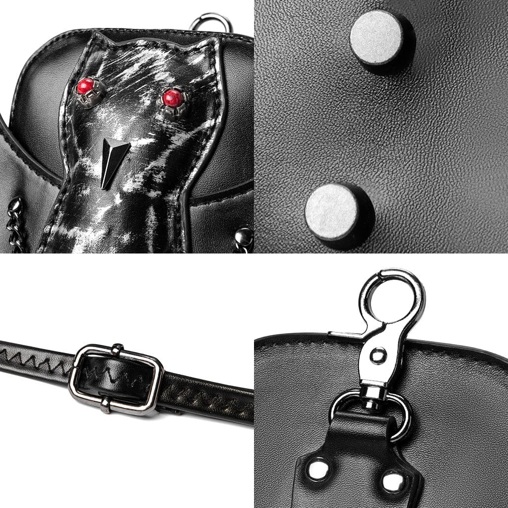 Kobine Unisex Punk Bat Chained Bag