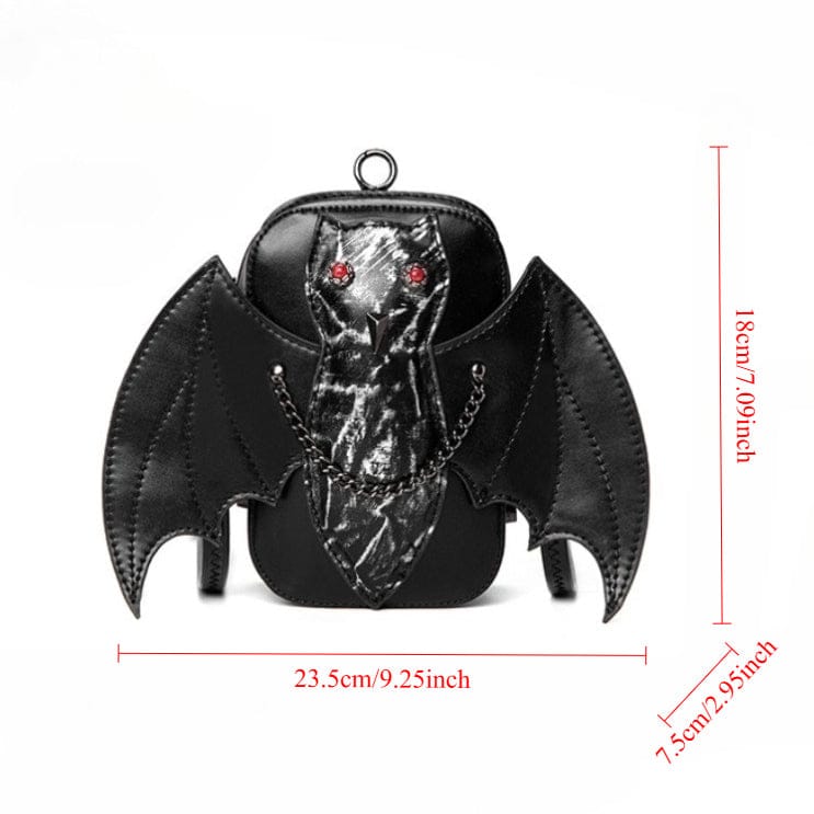Kobine Unisex Punk Bat Chained Bag