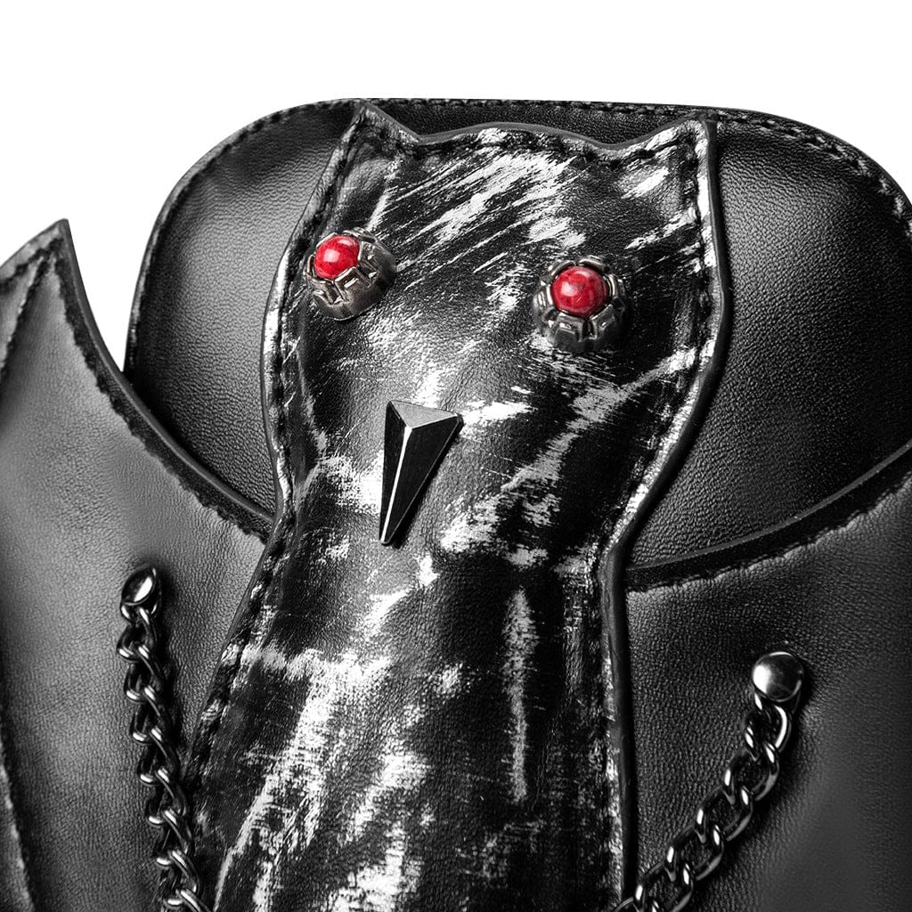 Kobine Unisex Punk Bat Chained Bag