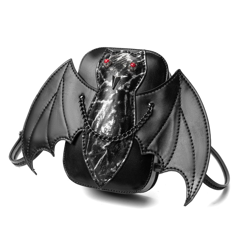Kobine Unisex Punk Bat Chained Bag