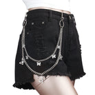 Kobine Unisex Punk Butterfly Layered Waist Chain
