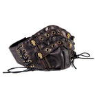 Kobine Unisex Punk Eyelet Lace-up Mask