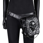 Kobine Unisex Punk Eyelet Rivet Skull Bag