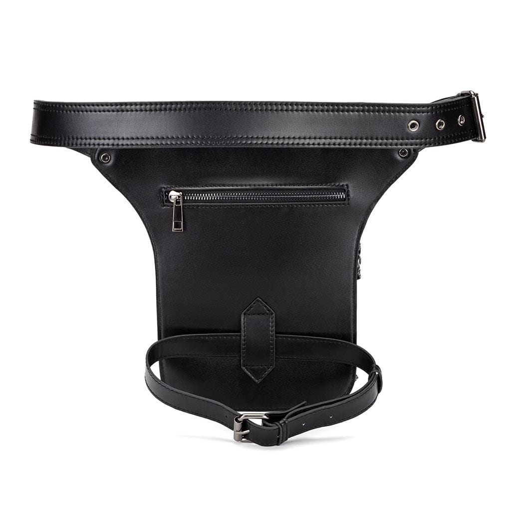 Kobine Unisex Punk Ösennieten Totenkopf-Tasche