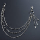 Kobine Unisex Punk Four-Pointed Star Layered Waist Chain
