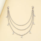 Kobine Unisex Punk Hollow Heart Layered Waist Chain