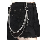 Kobine Unisex Punk Planet Moon Star Layered Waist Chain