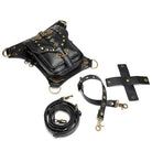Kobine Unisex Punk Rivet Skull Waist Bag
