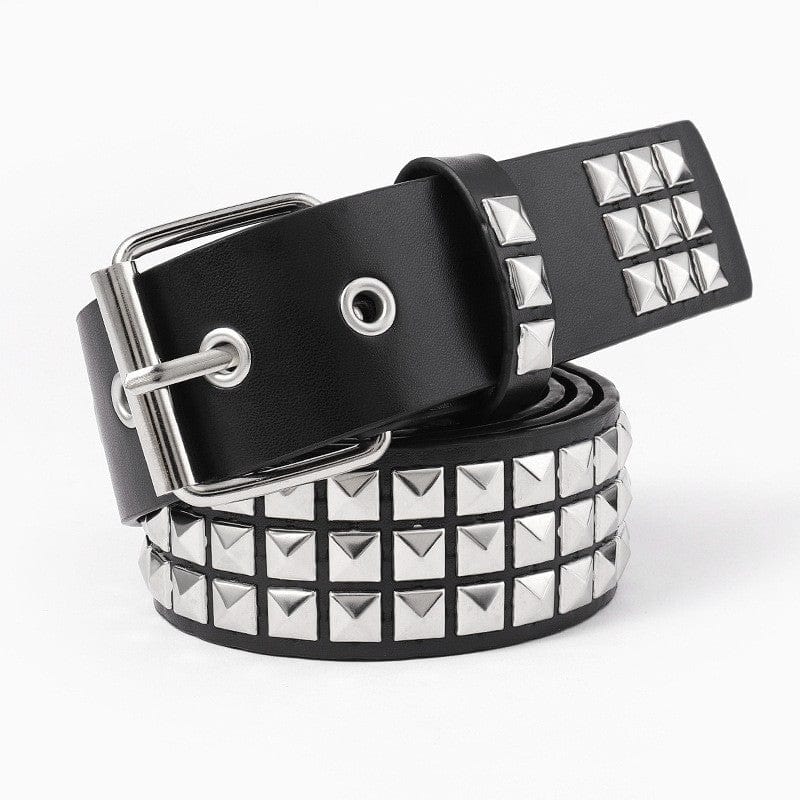 Kobine Unisex Punk Rock Metal Rivet Belts