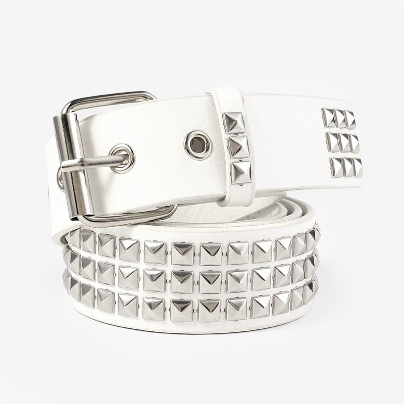 Kobine Unisex Punk Rock Metal Rivet Belts