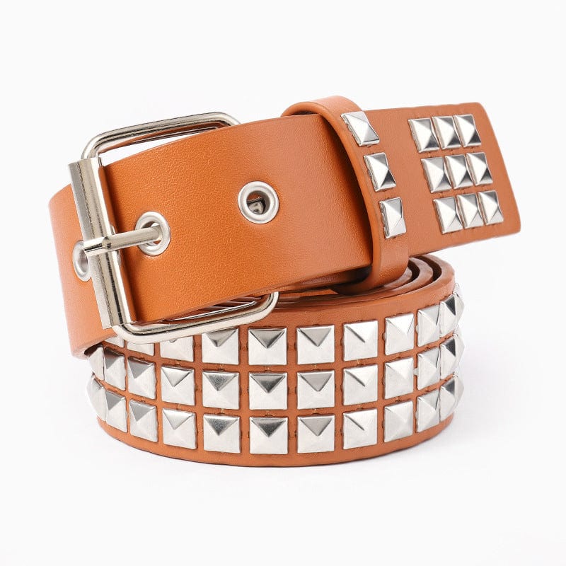 Kobine Unisex Punk Rock Metal Rivet Belts