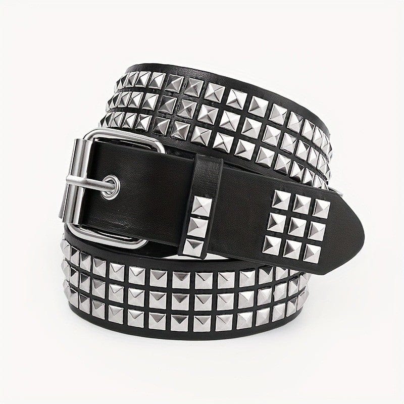 Kobine Unisex Punk Rock Metal Rivet Belts