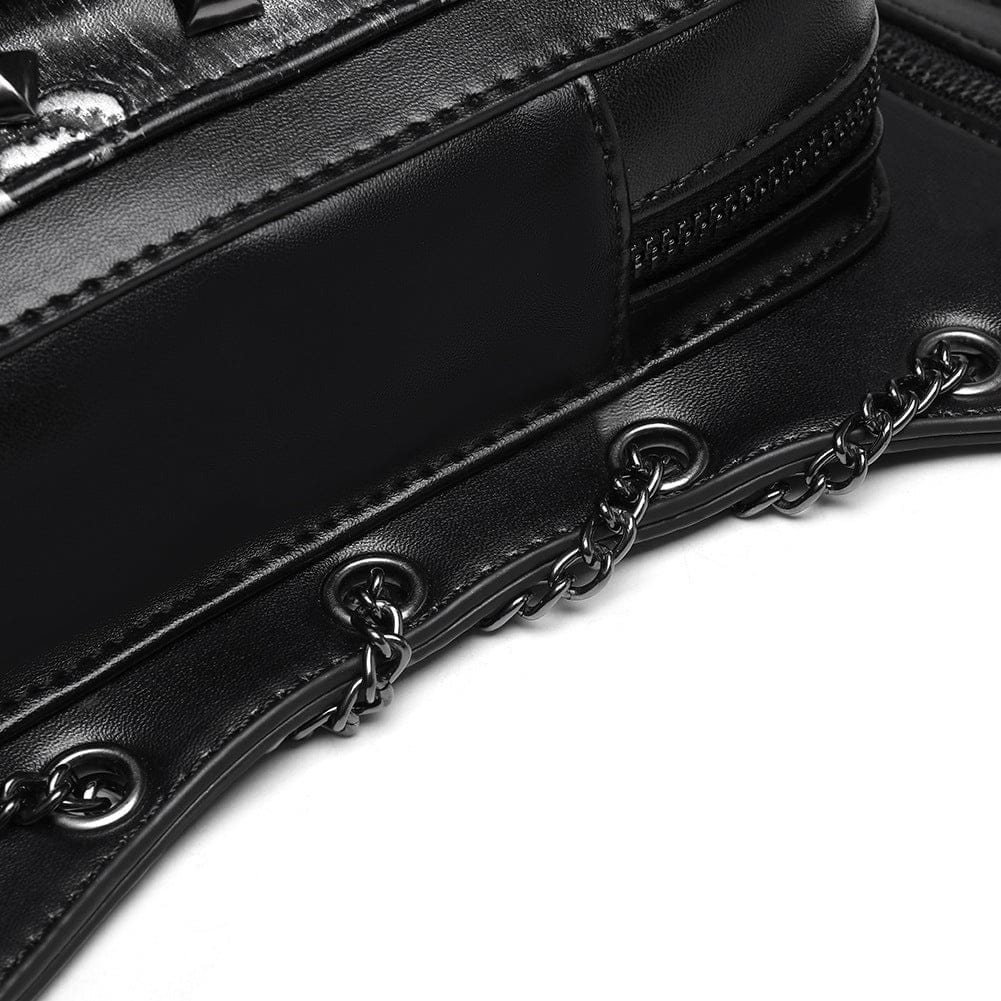 Kobine Unisex Punk Skull Chain Belt Bag