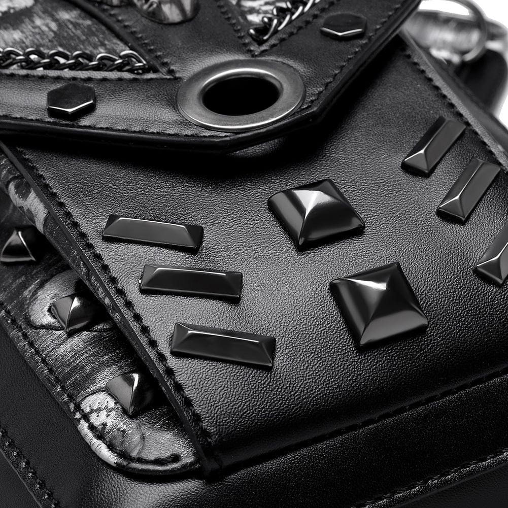 Kobine Unisex Punk Skull Chain Belt Bag