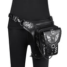 Kobine Unisex Punk Skull Chain Waist Bag