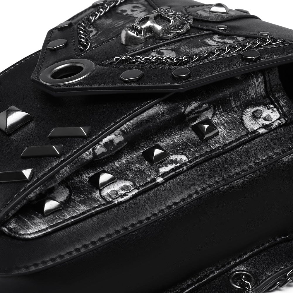 Kobine Unisex Punk Skull Chain Belt Bag