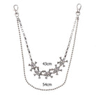 Kobine Unisex Punk Skull Layered Waist Chain