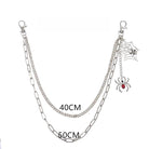 Kobine Unisex Punk Spider Cobweb Pendant Two‑Layer Waist Chain
