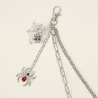 Kobine Unisex Punk Spider Cobweb Pendant Two‑Layer Waist Chain