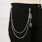 Kobine Unisex Punk Spider Cobweb Pendant Two‑Layer Waist Chain