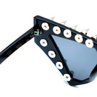 Kobine Unisex Punk Spiked Geometric Cat‑Eye Glasses Sunglasses