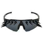 Kobine Unisex Punk Spiked Wrap Around Glasses Sunglasses