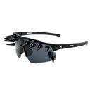 Kobine Unisex Punk Spiked Wrap Around Glasses Sunglasses