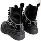 Kobine Unisex Punk Star Pendant Boot Chain Shoe Accessories