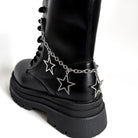 Kobine Unisex Punk Star Pendant Boot Chain Shoe Accessories