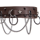 Kobine Unisex Punk Star Rivet Ring Choker