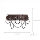 Kobine Unisex Punk Star Rivet Ring Choker