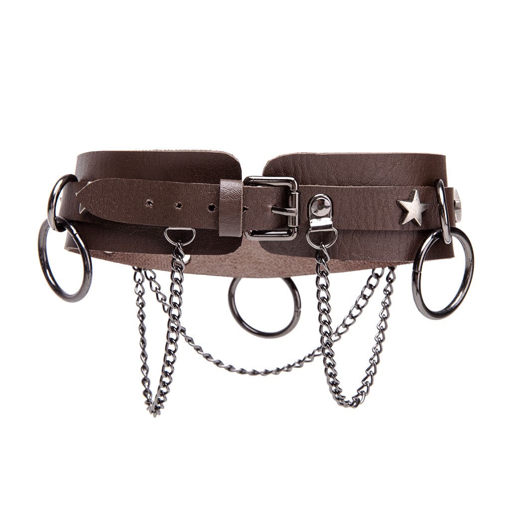Kobine Unisex Punk Stern Nietenring Choker