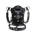 Kobine Unisex Punk Studded Devil Eye Chained Bag