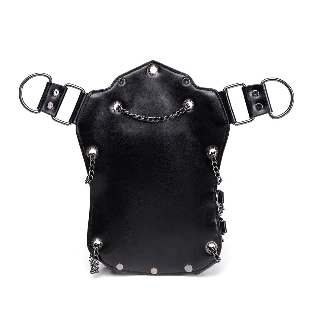 Kobine Unisex Punk-nastoitettu Paholaisen Silmä -ketjullinen Laukku