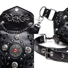 Kobine Unisex Punk Studded Devil Eye Chained Bag