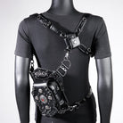 Kobine Unisex Punk Studded Devil Eye Chained Bag