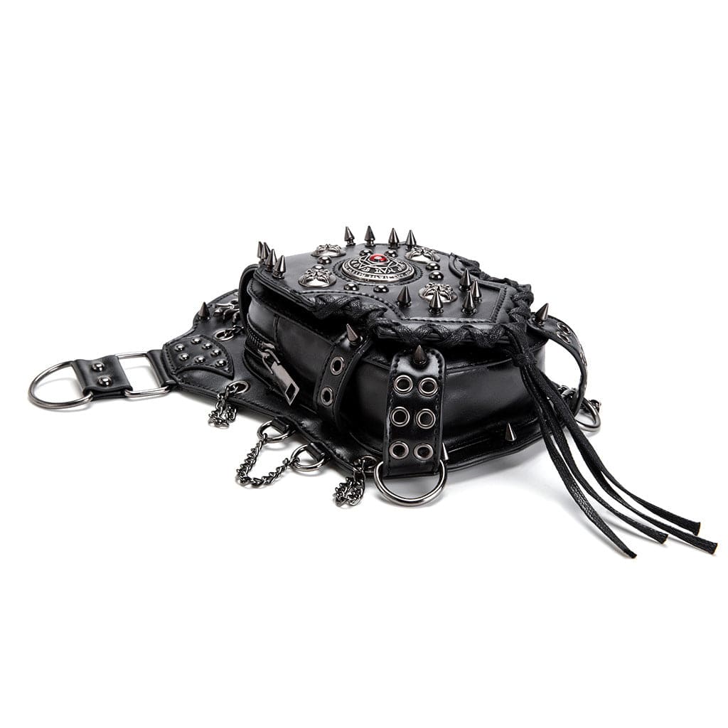 Kobine Unisex Punk-nastoitettu Paholaisen Silmä -ketjullinen Laukku