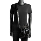 Kobine Unisex Punk Studded Skull Chained Bag