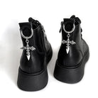 Kobine Unisex Punk Wing Cross Shoe Charms Shoe Accessories