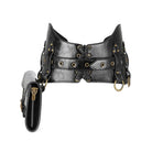Kobine Unisex Steampunk Buckle Splice Square Waist Bag