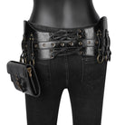 Kobine Unisex Steampunk Buckle Splice Square Waist Bag