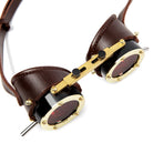 Kobine Unisex Steampunk Red Lens Goggles