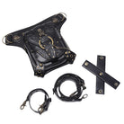 Kobine Unisex Steampunk Skull Buckle Waist Bag