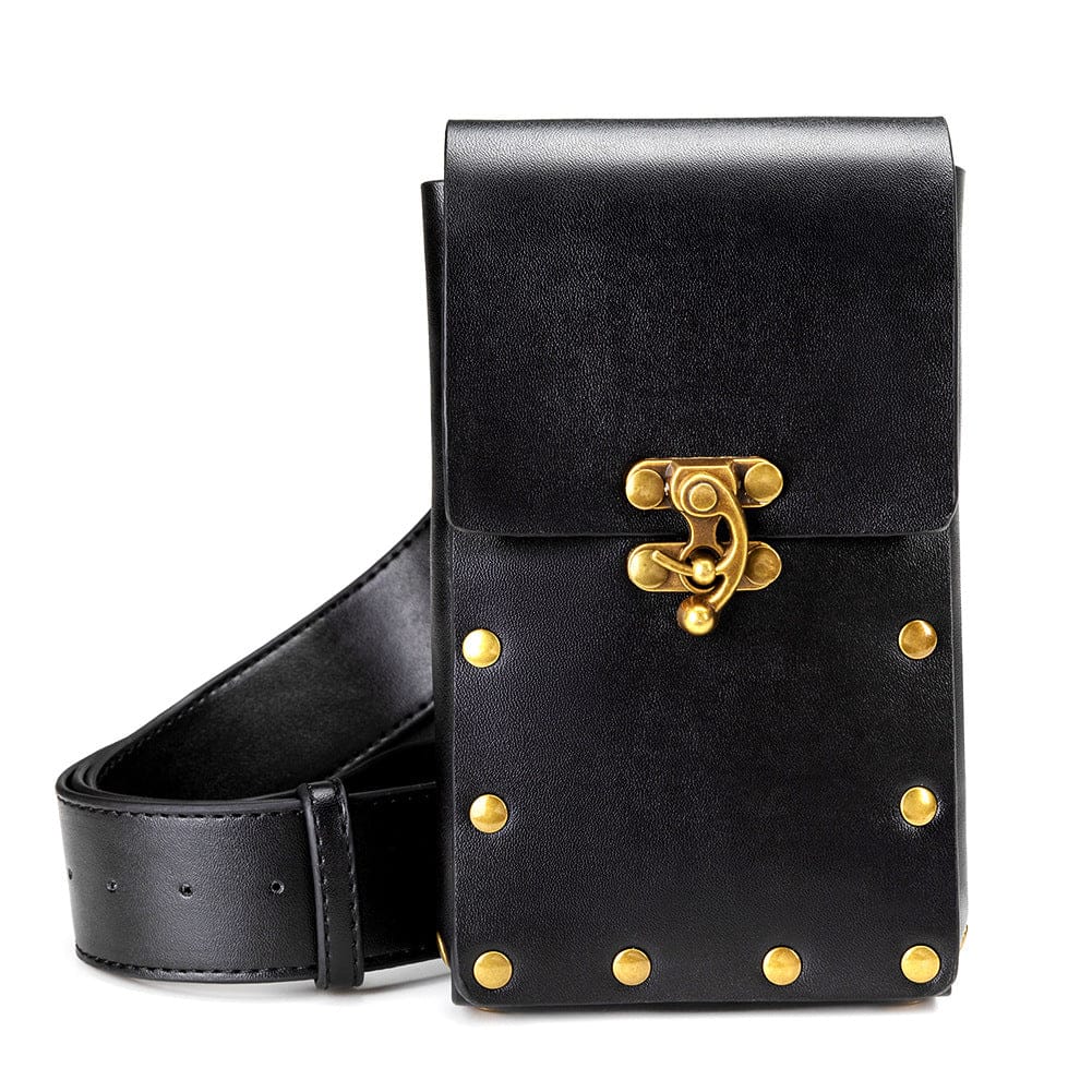 Kobine Unisex Vintage Rivet Buckle Belt Bag