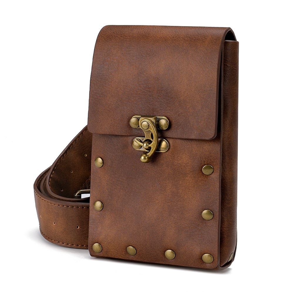 Kobine Unisex Vintage Rivet Buckle Belt Bag