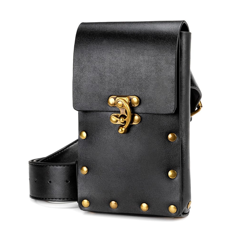 Kobine Unisex Vintage Rivet Buckle Belt Bag
