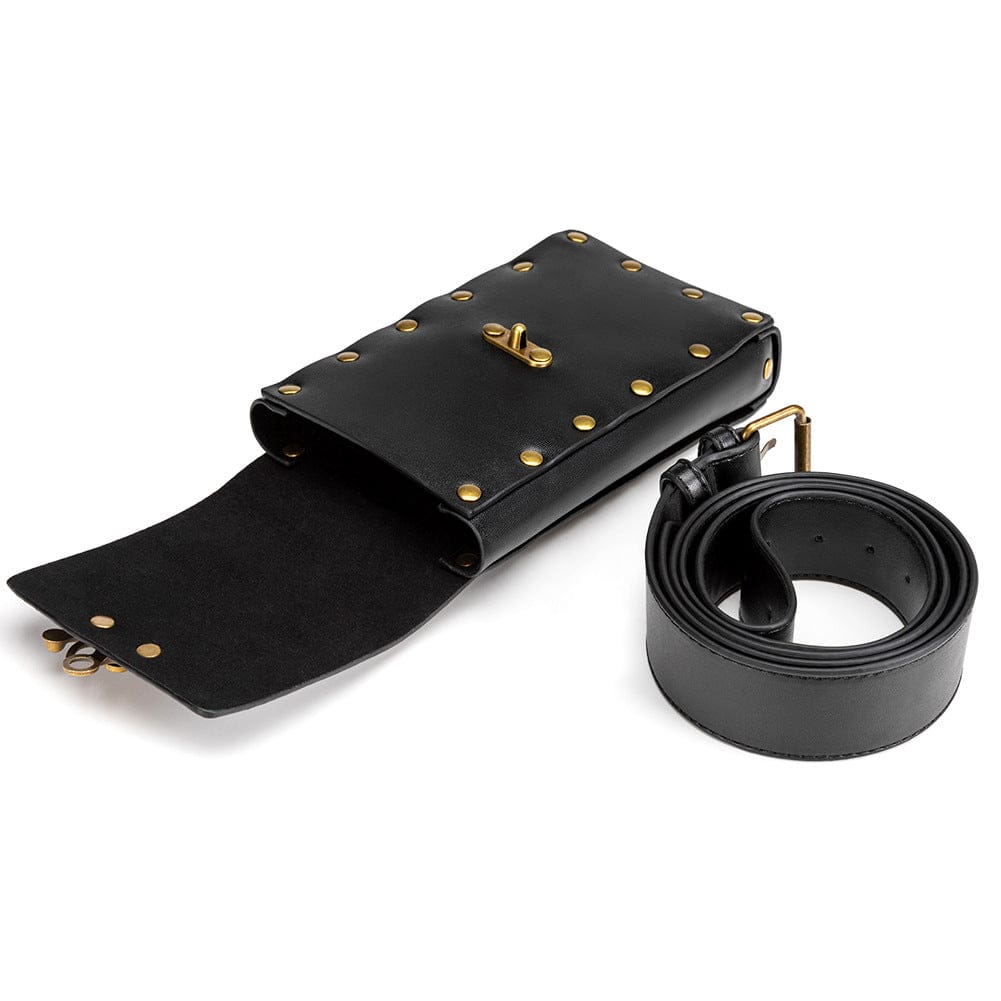 Kobine Unisex Vintage Rivet Buckle Belt Bag