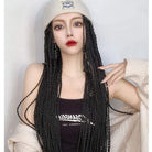 Kobine Women's Afro Curly Synthetic Hair Extension with Hat