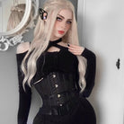 Kobine Women's Gothic 26 Steel Boned Mesh Underbust Corsets